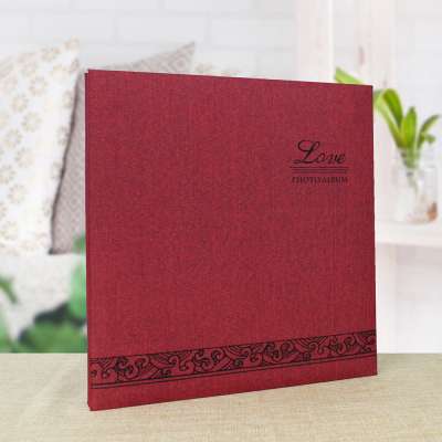 12"x12'' Large wedding photo album for marriage post bound Wholesale self adhesive 40 pages DIY magnetic paper scrapbook