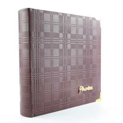 4D  Book bound leather photo album 4.5x6'' memo slip in 50 sheets wedding scrapbook for wholesale