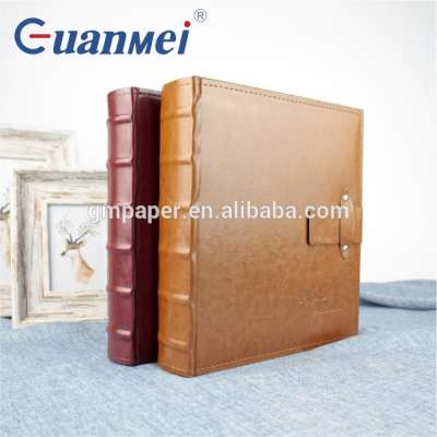 GuanMei PU Leather 5x7 photo album Slip-In 5R 2up Photo Album With Memo 50 Sheets album