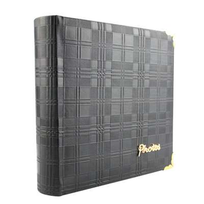 Wholesale leather cover photo album 5x7 inch paper slip in album for 200 photo book bound 5R wedding scrapbook album 13x18cm